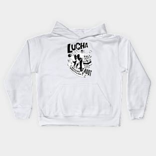 mexican wrestling lucha libre15mono Kids Hoodie